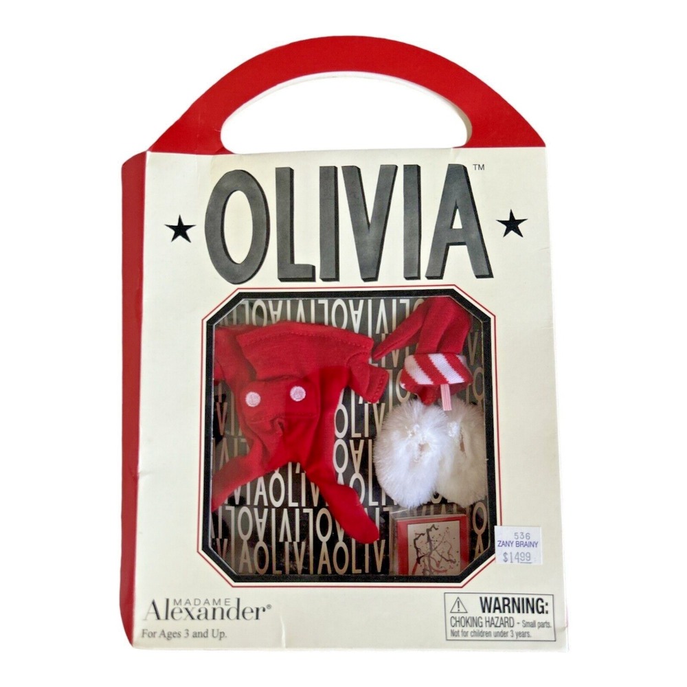Madame Alexander Olivia The Pig Outfit Set Bed Time MIB Vintage 2002 Red Slipper